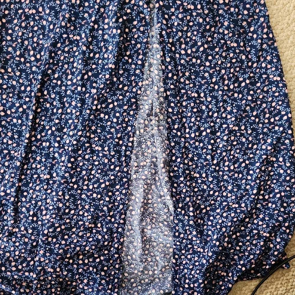 Bebop Floral Blue Maxi Dress, Juniors - Picture 4 of 5